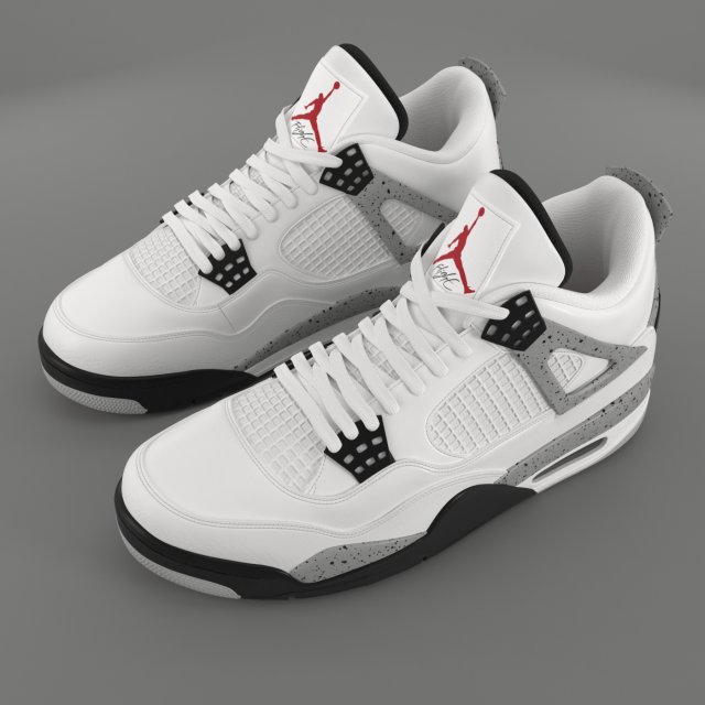 Nike air jordan retro 4 cement hot sale