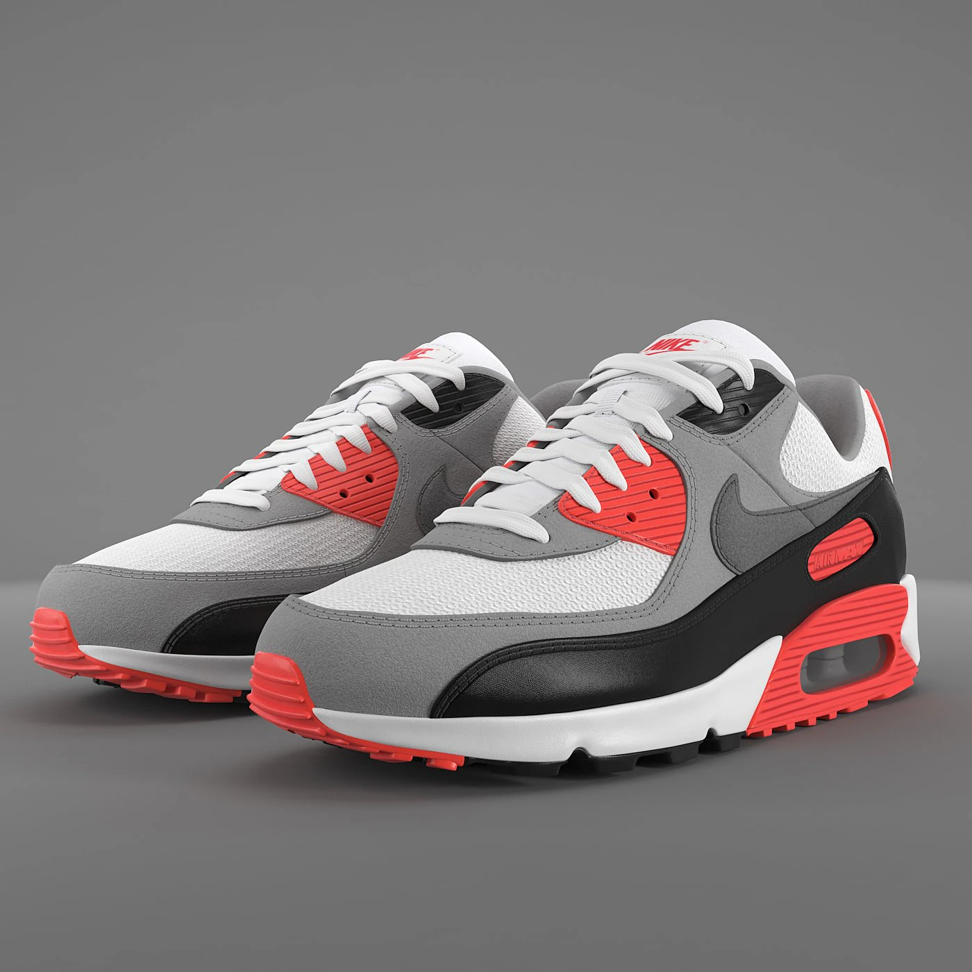 Air max 90 nike pbr 3D Model .c4d .max .obj .3ds .fbx .stl .blend 