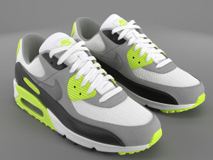 Air max 90 nike pbr 3D Modell in Kleidung 3DExport