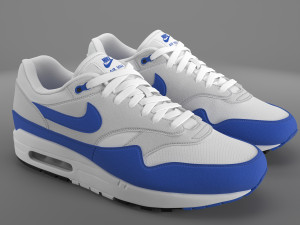 air max 1 nike anniversary royal pbr Modelo 3D