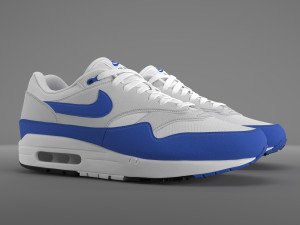 air max 1 nike anniversary royal pbr Modelo 3D