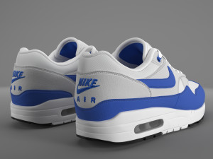 air max 1 nike anniversary royal pbr Modelo 3D