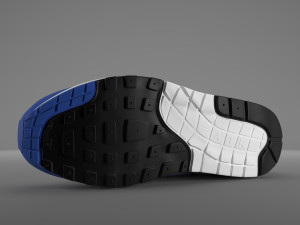 air max 1 nike anniversary royal pbr Modelo 3D
