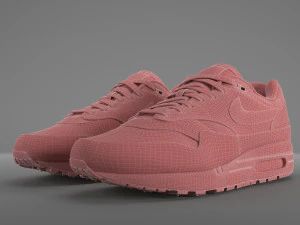 air max 1 nike anniversary royal pbr 3D Model