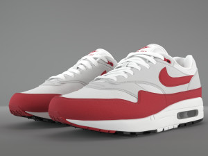 air max 1 nike anniversary red pbr 3D Model