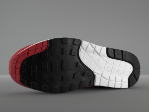 air max 1 nike anniversary red pbr 3D Model