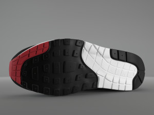 air max 1 nike anniversary obsidian pbr 3D 模型