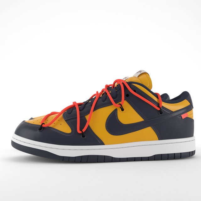 Sb x off white dunk low 'university top gold'