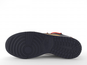 nike dunk low off-white university gold pbr 3Dモデル