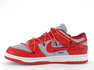 nike dunk low off-white university red pbr 3D Model