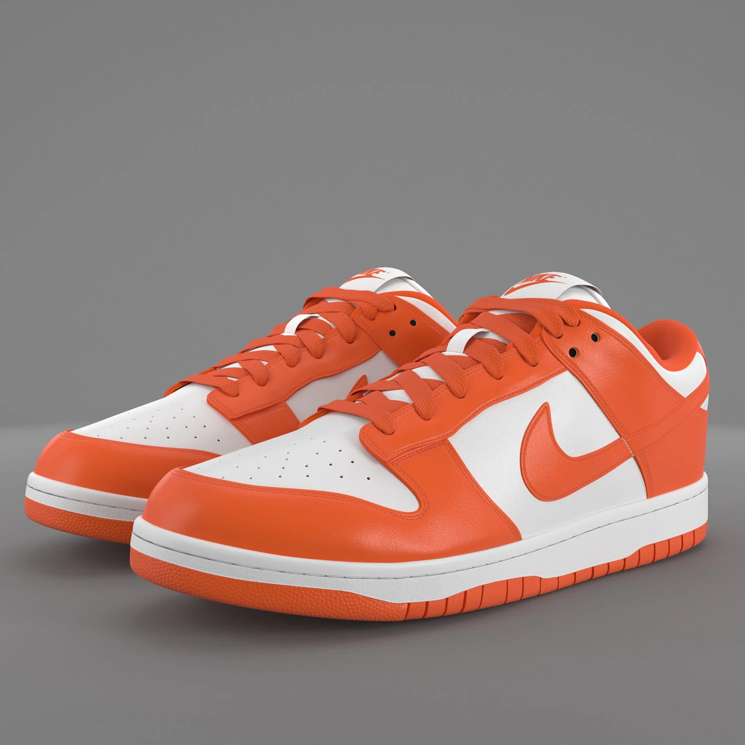 nike dunk low orange blaze pbr 3D Model .c4d .max .obj .3ds .fbx .stl .blend 