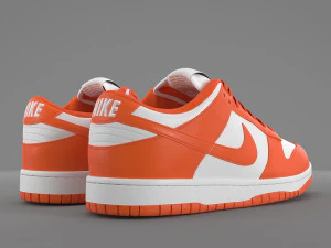 nike dunk low orange blaze pbr 3D Model