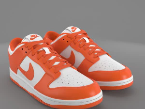nike dunk low orange blaze pbr 3D Model
