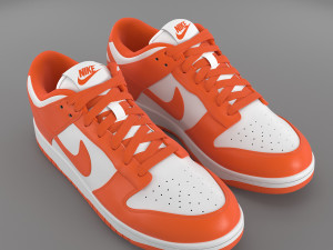 nike dunk low orange blaze pbr 3D Model
