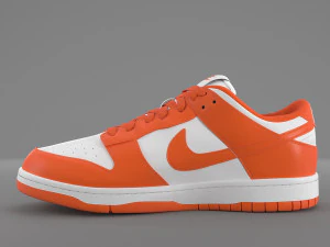 nike dunk low orange blaze pbr 3D Model