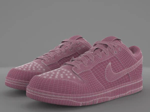 nike dunk low orange blaze pbr 3D Model
