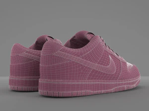 nike dunk low orange blaze pbr 3D Model