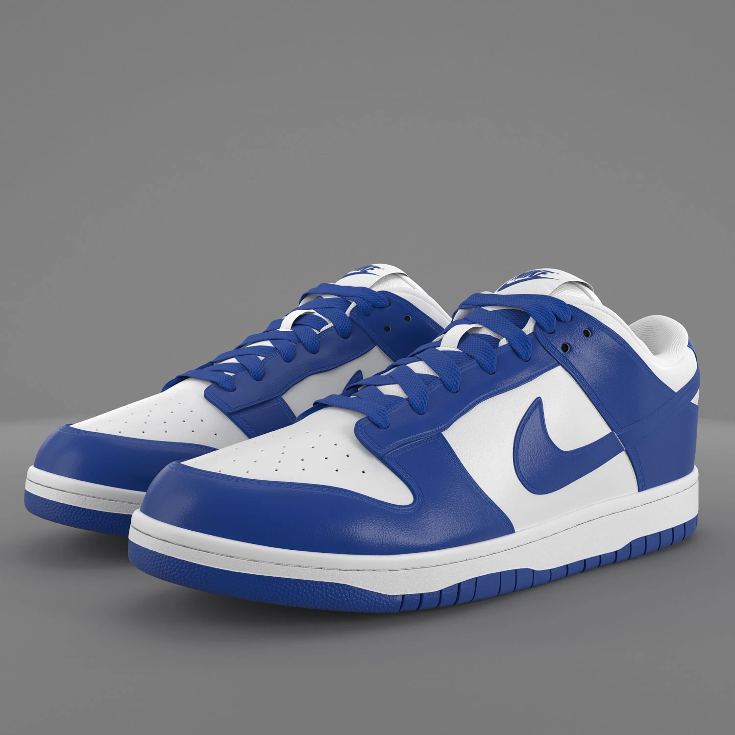 nike dunk low varsity royal pbr 3D Model .c4d .max .obj .3ds .fbx .stl .blend