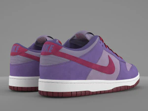nike dunk low plum pbr 3D Model