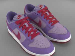 nike dunk low plum pbr Modèle 3D
