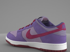 nike dunk low plum pbr Modèle 3D