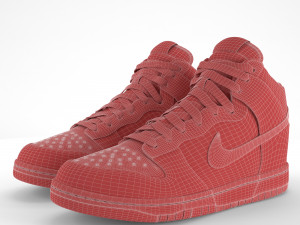 nike dunk high pbr Modelo 3D