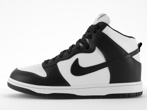 nike dunk high black 3D Model