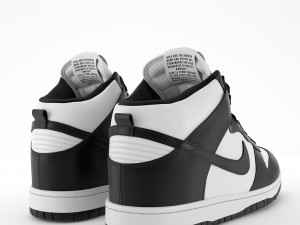 nike dunk high black 3D Model