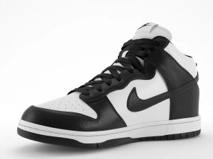 nike dunk high black 3D Model