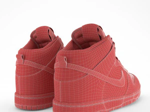 nike dunk high black 3D Model
