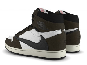 jordan 1 retro high travis scott 3D Model