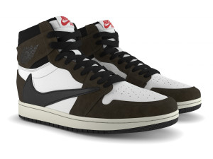 jordan 1 retro high travis scott 3D Model