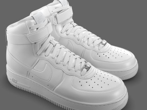 nike air force 1 high pbr Modello 3D