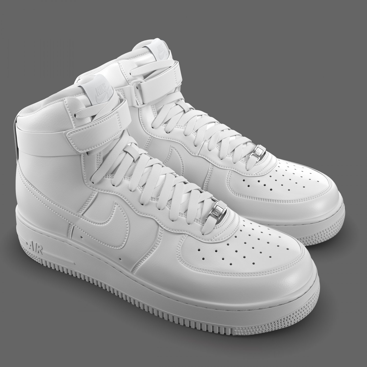 Nike Air Force 1 High PBR 3D Model in Clothing 3DExport