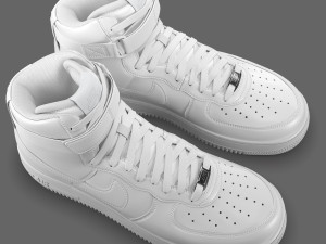 nike air force 1 high pbr Modello 3D