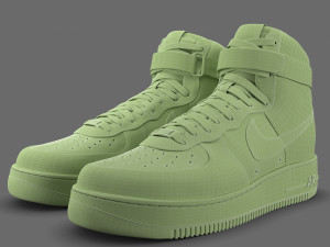 nike air force 1 high pbr Modello 3D