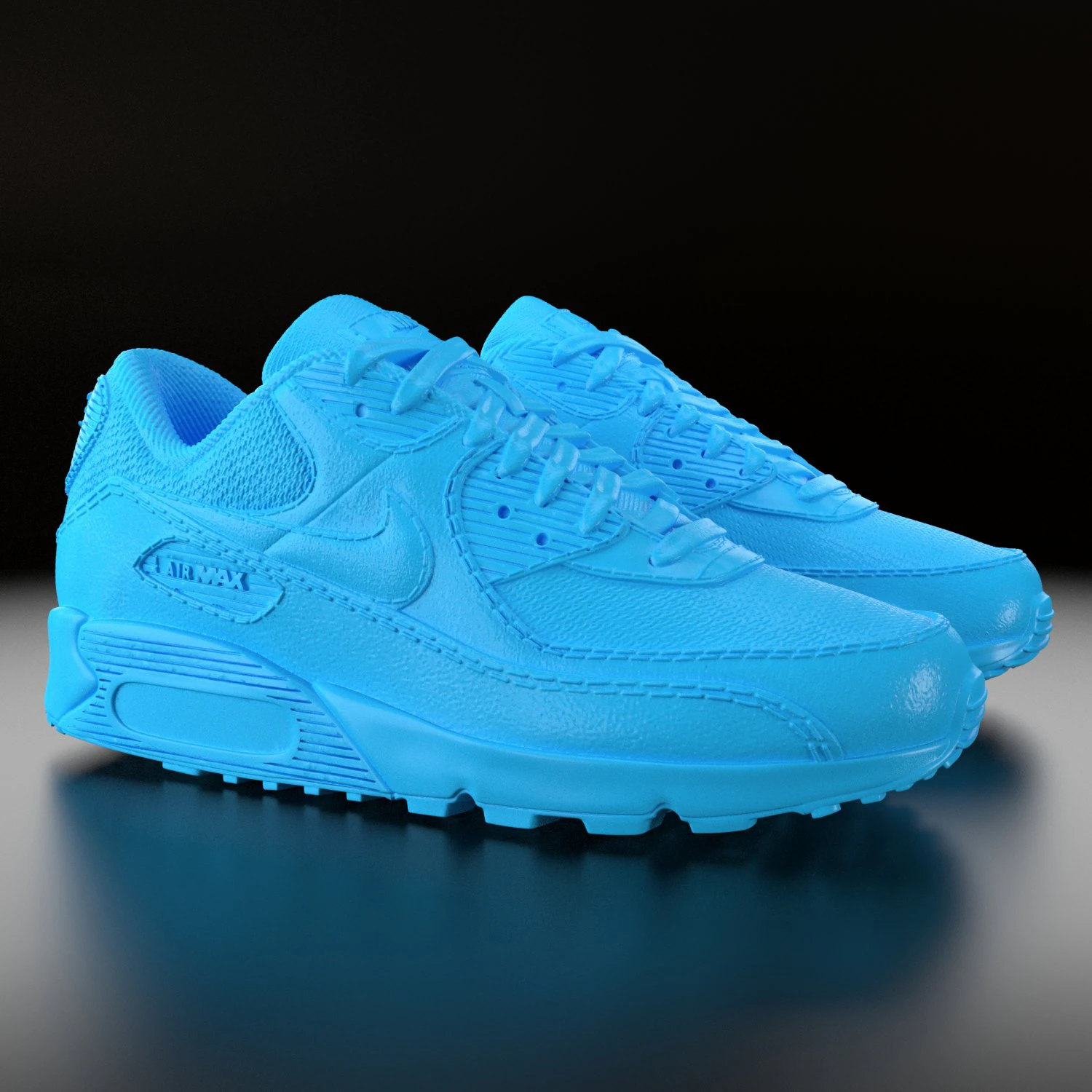 air max 90 nike 3D Print Model .c4d .max .obj .3ds .fbx .stl .blend 