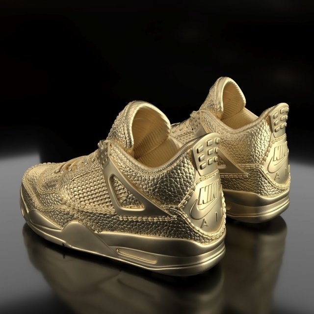 air jordan 4 3D Bask Modeli in Giyim 3DExport