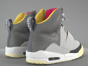 나이키 에어 이지 1 젠 그레이 PBR 3D 모델