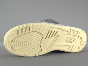 nike air yeezy 1 zen grey pbr Model 3D