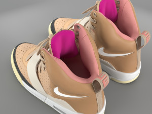 nike air yeezy 1 net tan pbr 3D in 3DExport