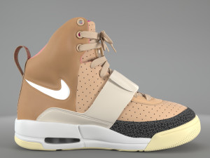 nike air yeezy 1 net tan pbr Model 3D