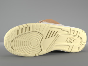 nike air yeezy 1 net tan pbr Model 3D