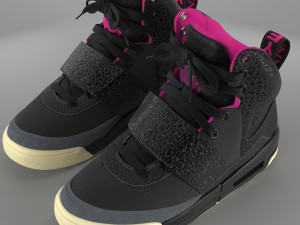 nike air yeezy 1 blink pbr 3D Modell in Kleidung 3DExport