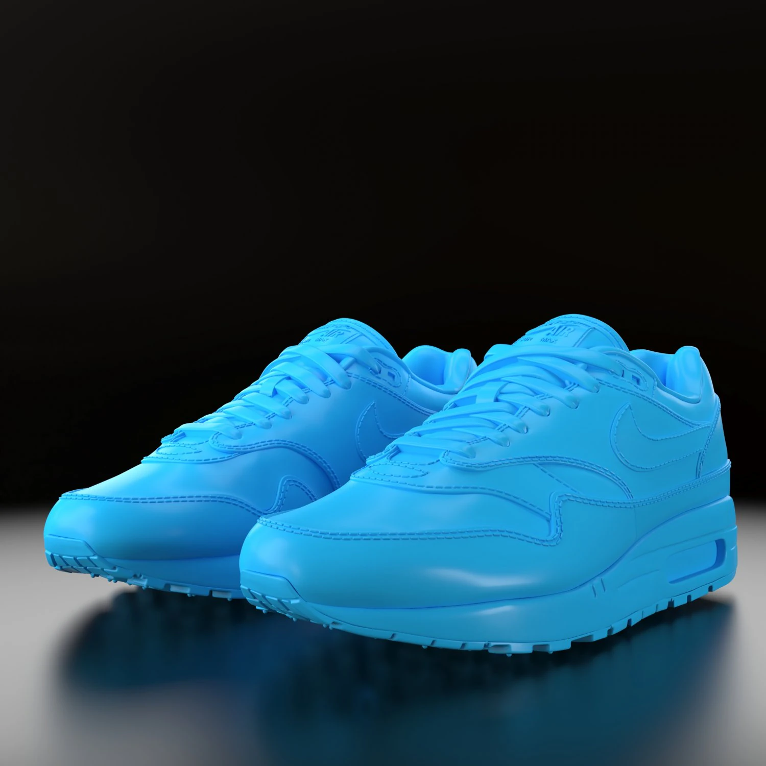 air max 1 nike 3D Print Model .c4d .max .obj .3ds .fbx .stl .blend 