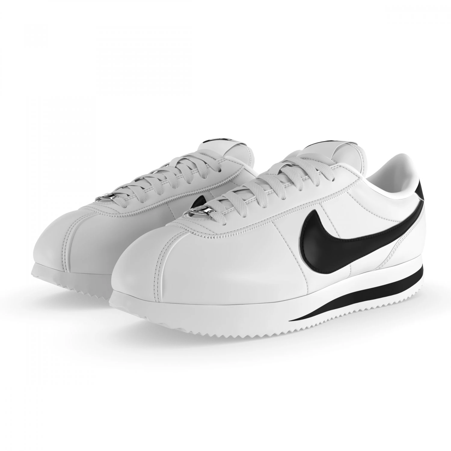nike cortez basic pbr 3D Model .c4d .max .obj .3ds .fbx .stl .blend 