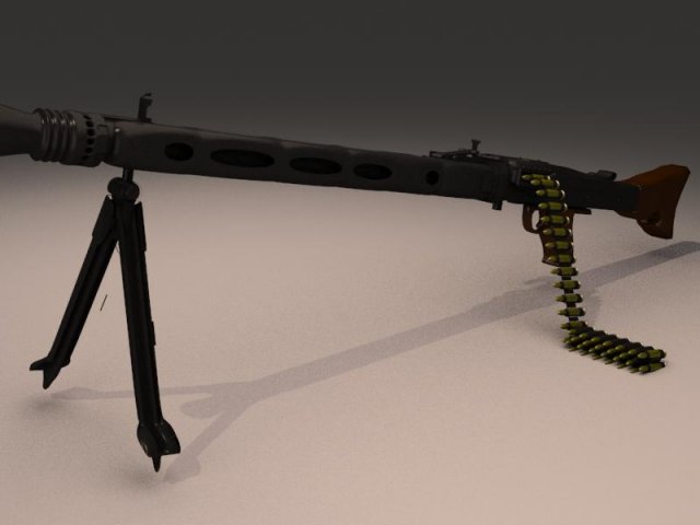 mg 42 3D Модель .c4d .max .obj .3ds .fbx .stl .blend 