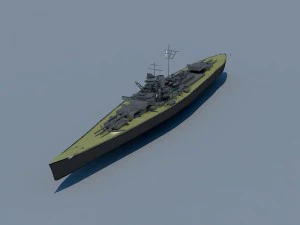 Marine cuirass&eacute;e allemande Modèle 3D