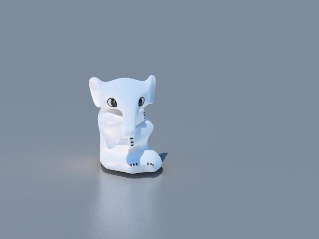 small elephant1 Modelo 3D .c4d .max .obj .3ds .fbx .stl .blend