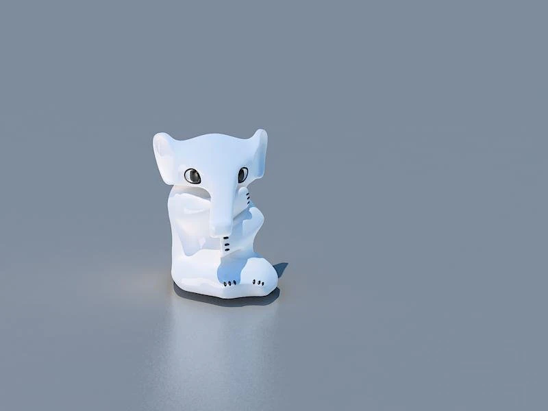 small elephant1 3D Model .c4d .max .obj .3ds .fbx .stl .blend 